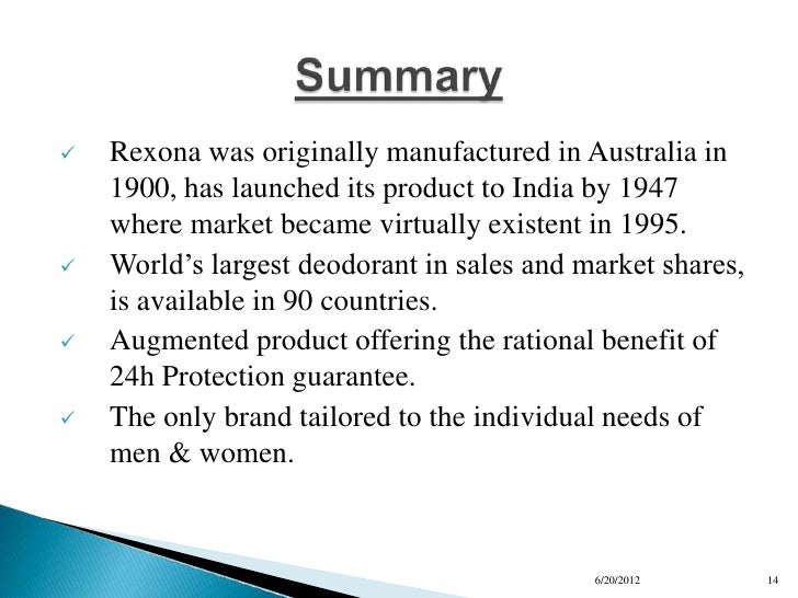 rexona swot analysis rexona advertising